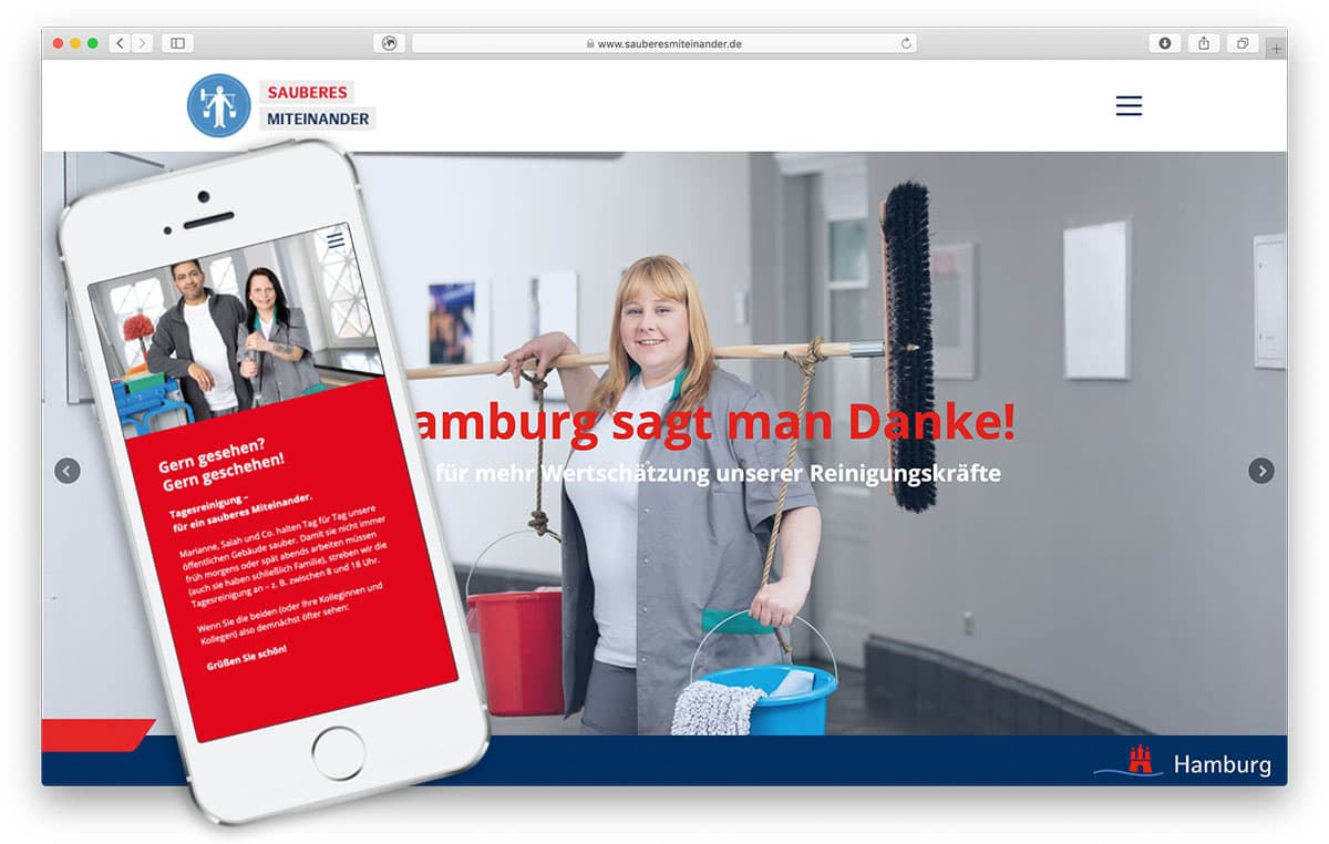 Rückemänner Werbeagentur Hamburg Webdesign Wertschätzungskampagne