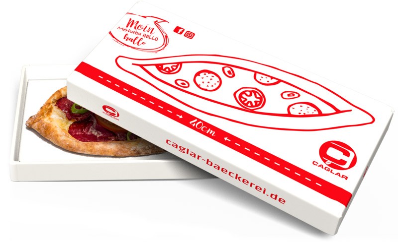 Pide Karton Design für Çaglar Bäckerei